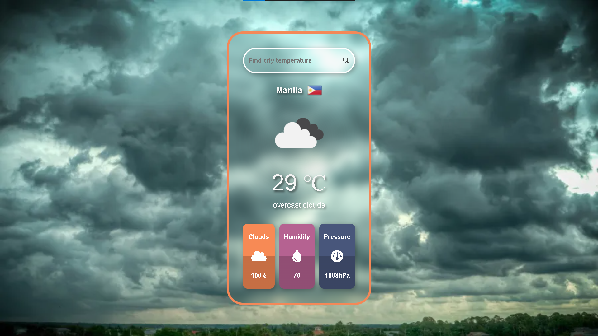 Weather Dashboard Screenshot 1